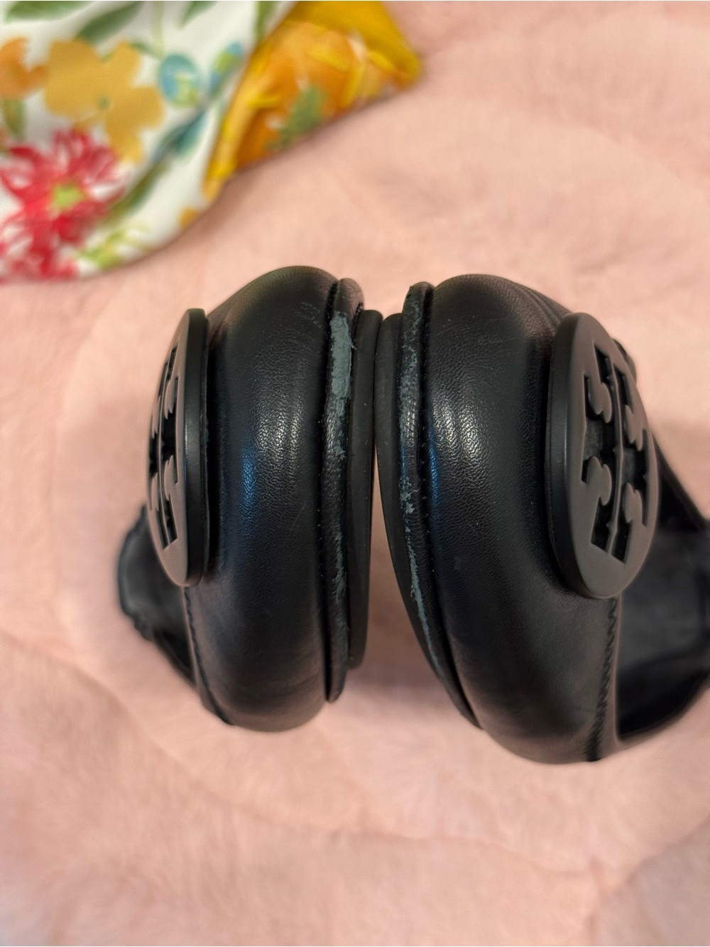 Tory Burch Minnie Travel Black Ballet Flats - Picture 7 of 7